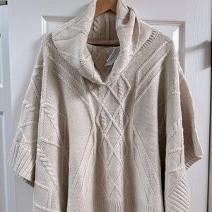 NWT one size sweater poncho